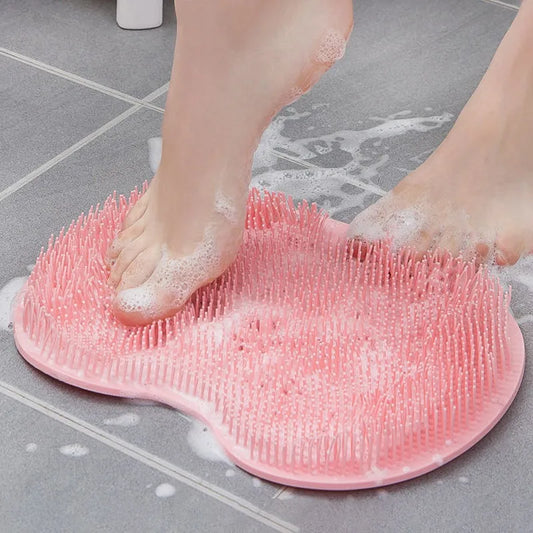 Tapete antiderrapante para banheiro e massageador para os pés